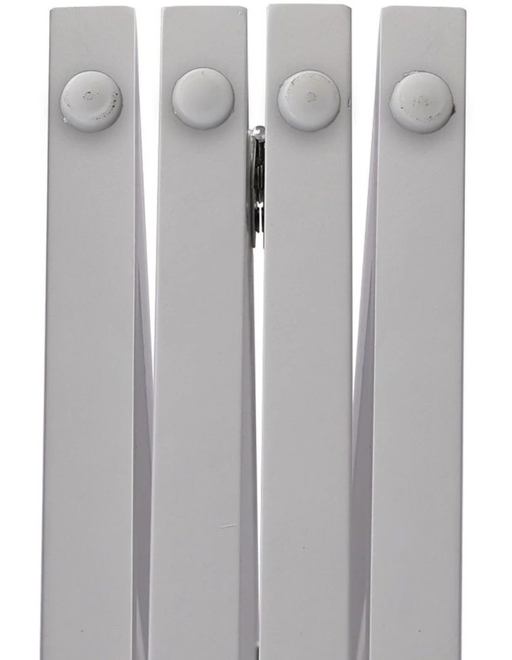 Wooden 4 Panel Pet Gate in White image 6