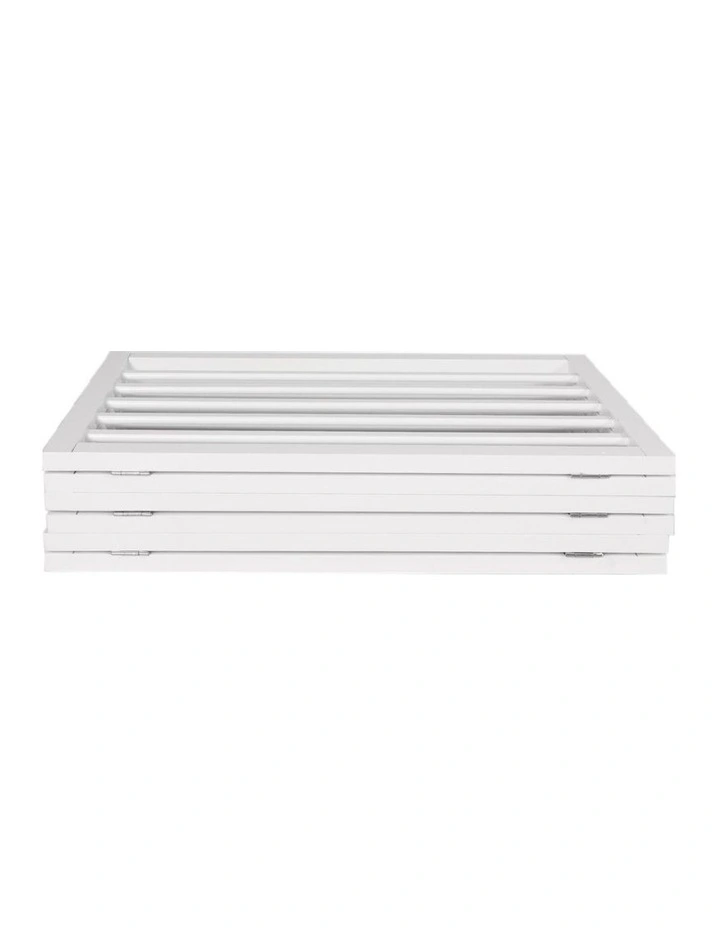 6 Panels Wooden Dog Fence in White image 4