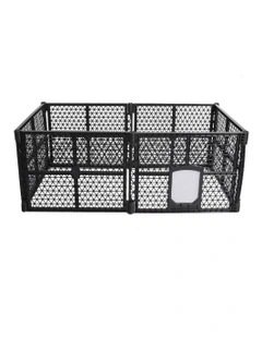Folding Playpen 6 Panels in Black