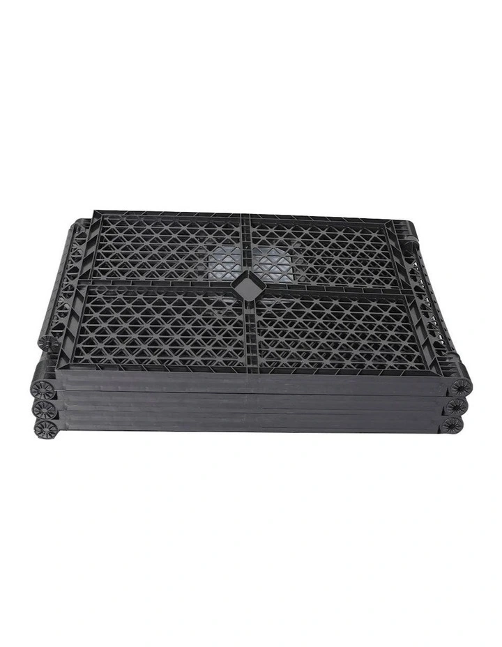 Folding Playpen 6 Panels in Black image 4
