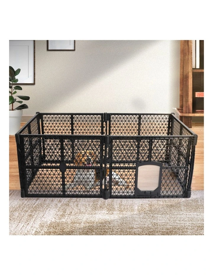Folding Playpen 6 Panels in Black image 7