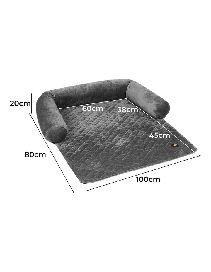 Large Pet Sofa Cushion in Grey image 3
