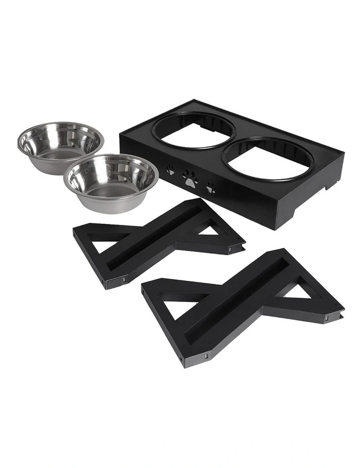 Elevated Pet Feeder in Black image 6
