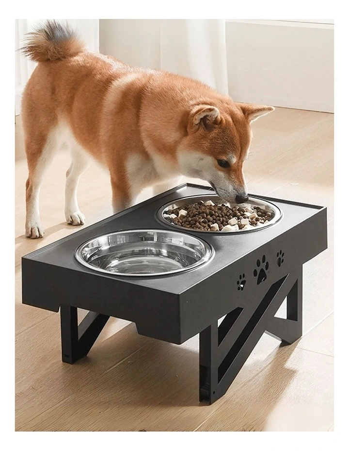 Elevated Pet Feeder in Black image 7