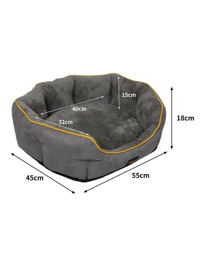 Small Electric Pet Heater Bed in Grey image 3