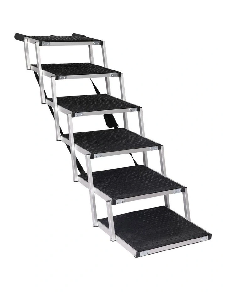 6 Steps Dog Ramp in Black image 1