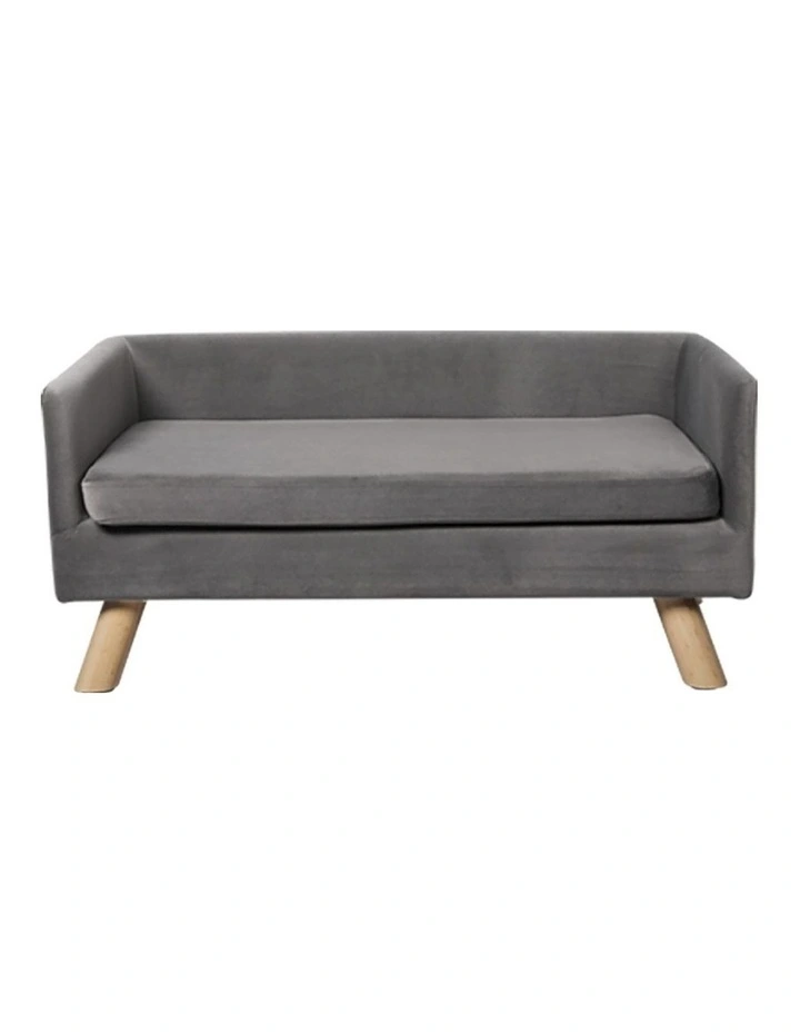 PaWz 80x43x35cm Large Pet Sofa Couch In Grey image 1