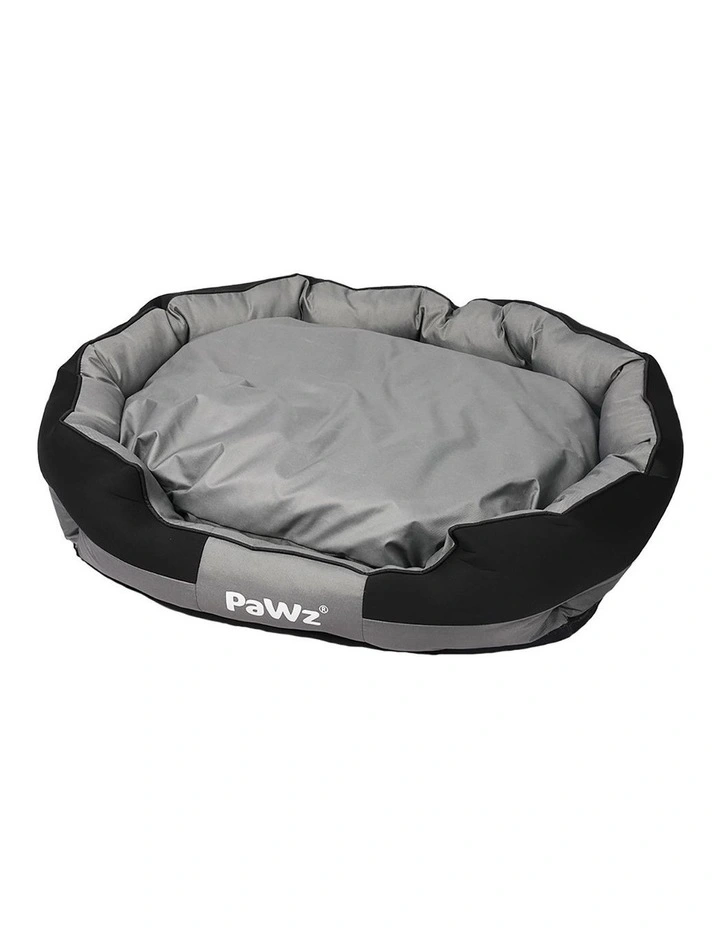 Large Waterproof Pet Bed in Grey/Black image 1