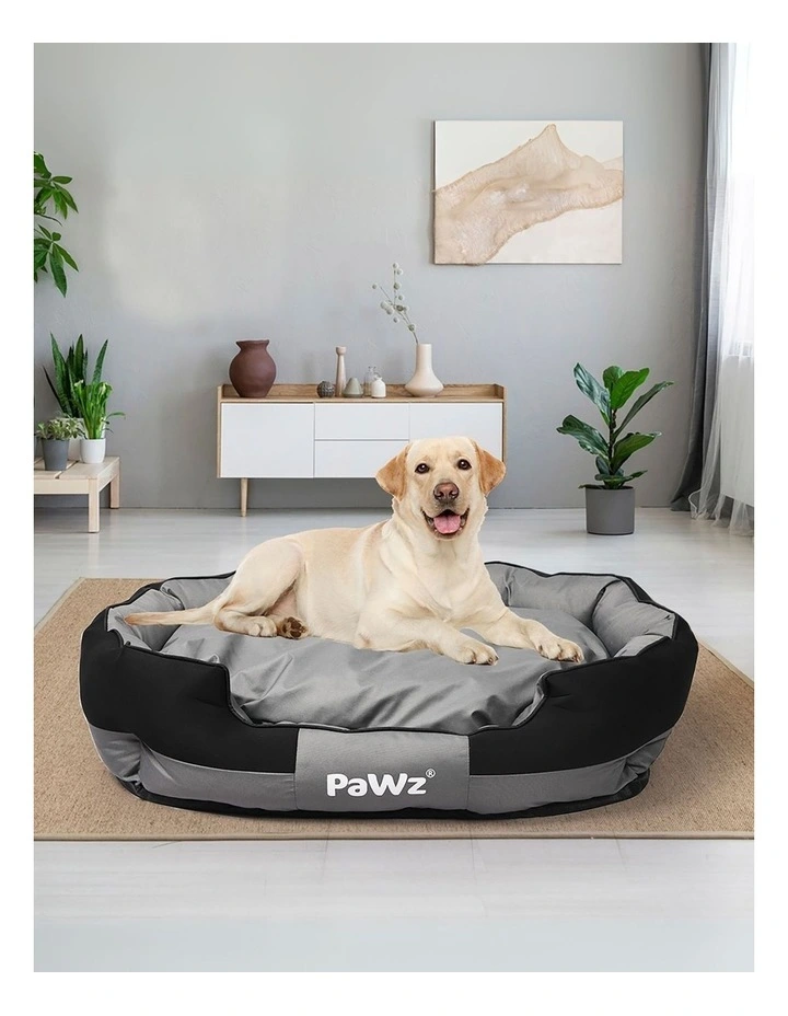 Large Waterproof Pet Bed in Grey/Black image 7