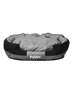 Medium Waterproof Pet Bed in Grey/Black
