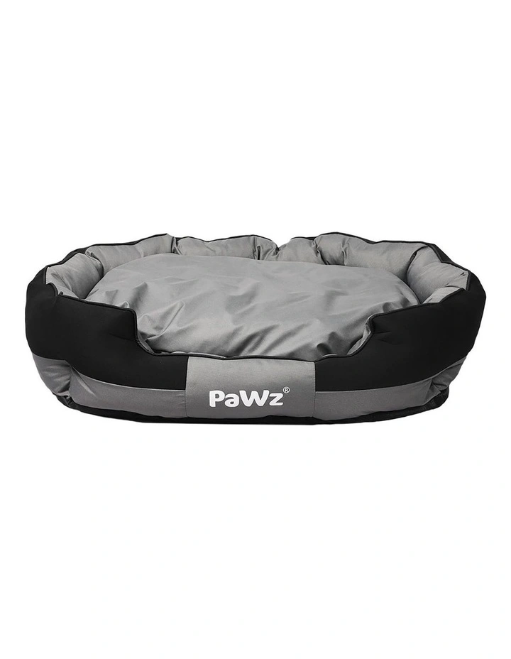 Medium Waterproof Pet Bed in Grey/Black image 1