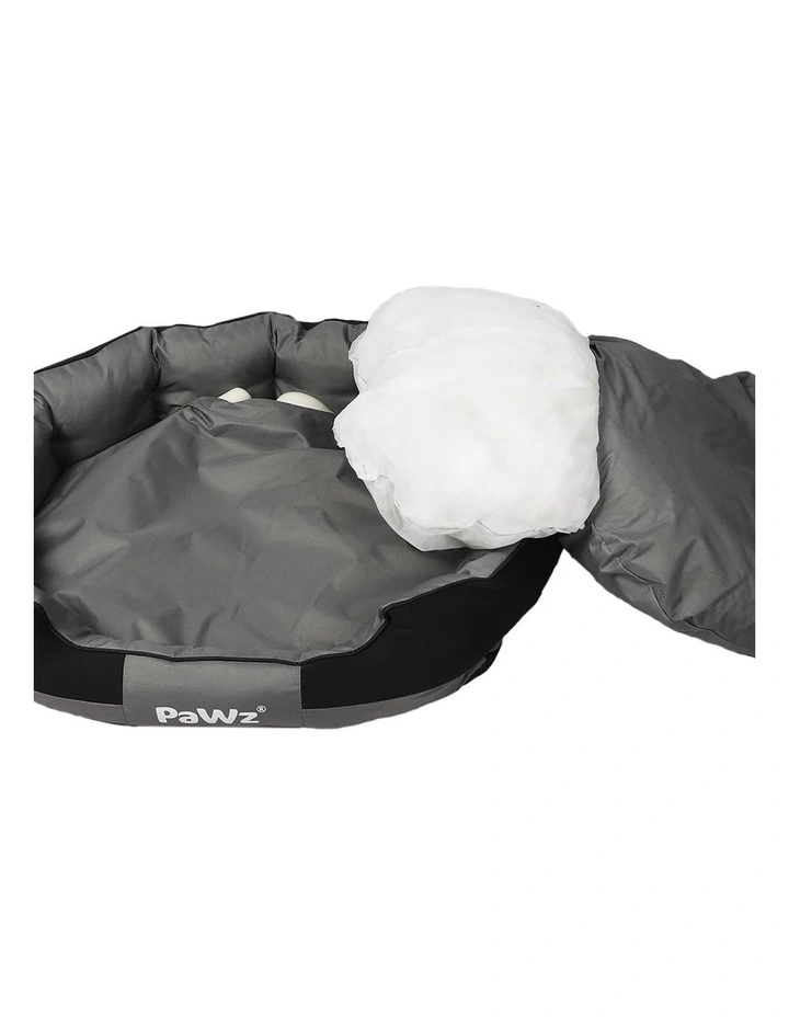 Medium Waterproof Pet Bed in Grey/Black image 4