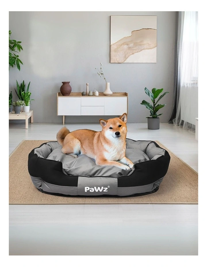 Medium Waterproof Pet Bed in Grey/Black image 7