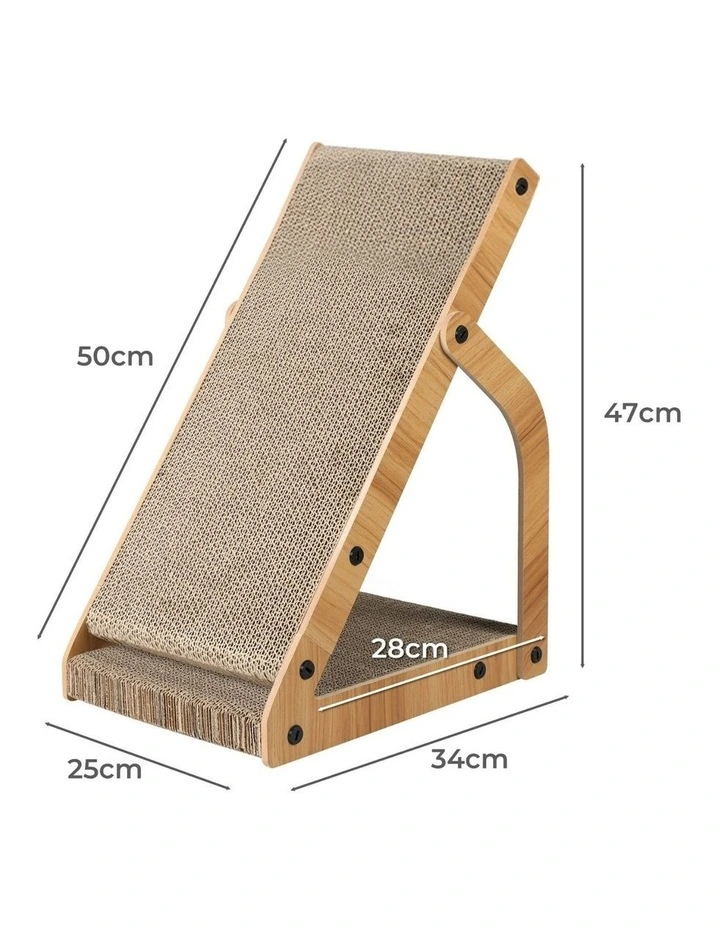 PaWz 34x25x47cm Cat Scratching Board in Brown image 3