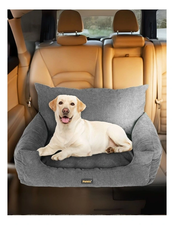 Large Pet Car Booster Seat in Grey image 2