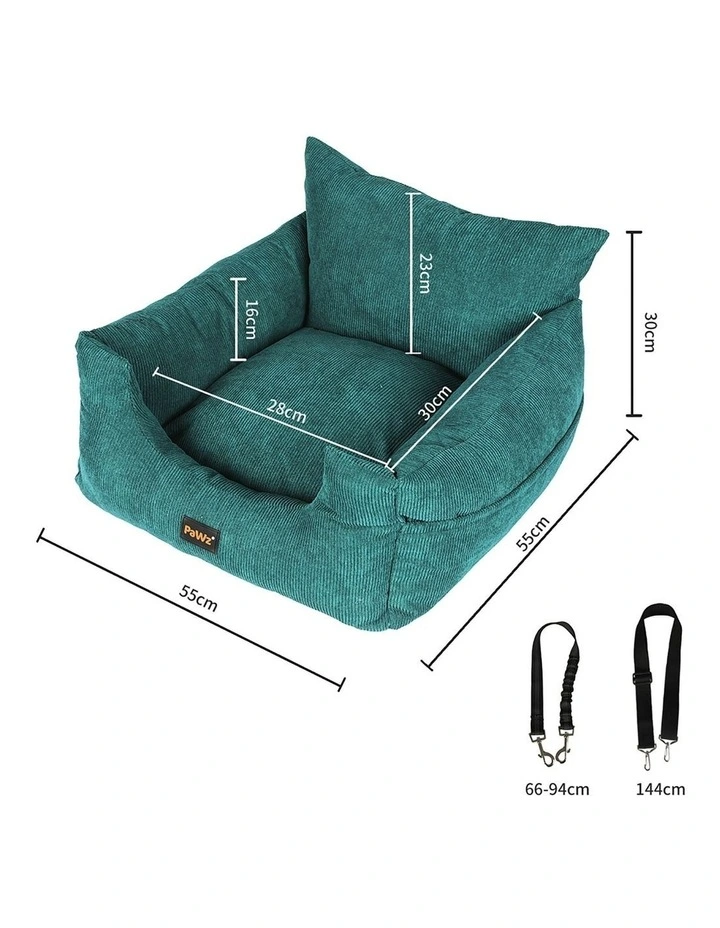 Medium Car Booster Pet Seat in Green image 3