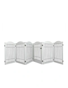 6 Panels Playpen in White