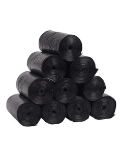10 Rolls Waste Bag in Black