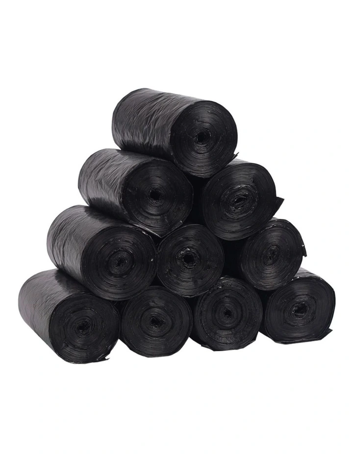 10 Rolls Waste Bag in Black image 1
