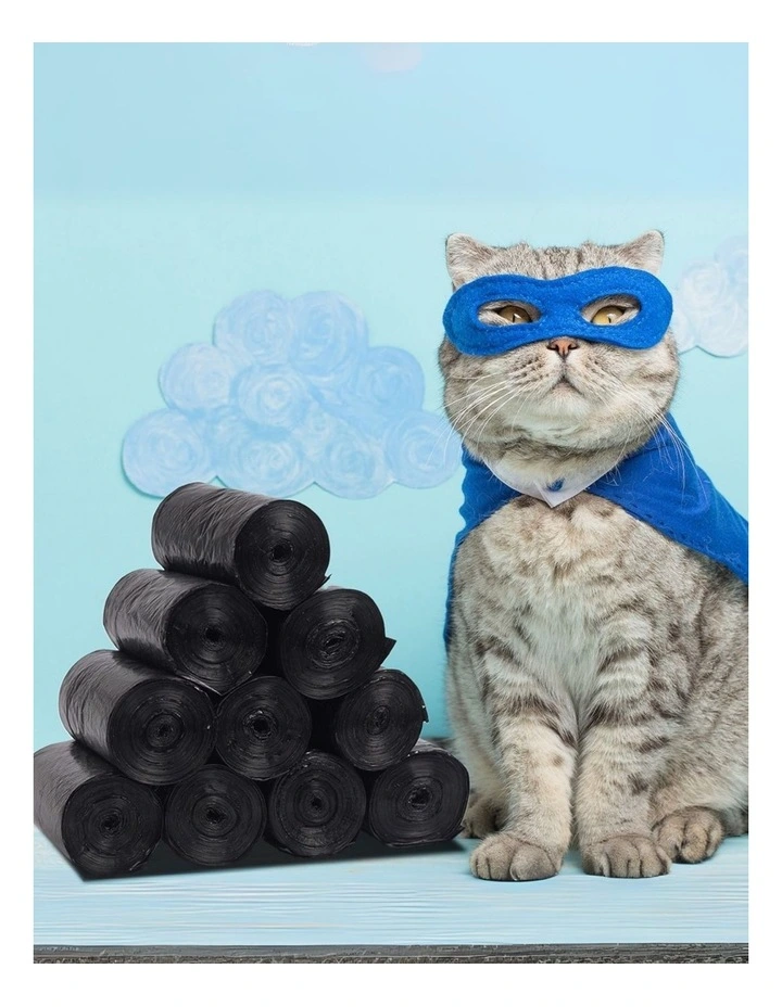 10 Rolls Waste Bag in Black image 2