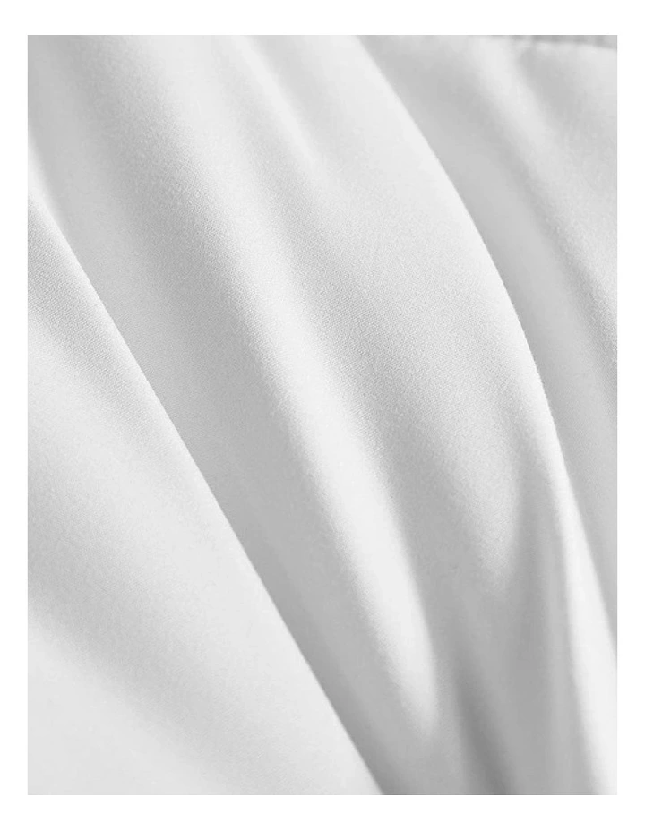 All Season Quilt Siliconized Fiberfill Duvet King in White image 7