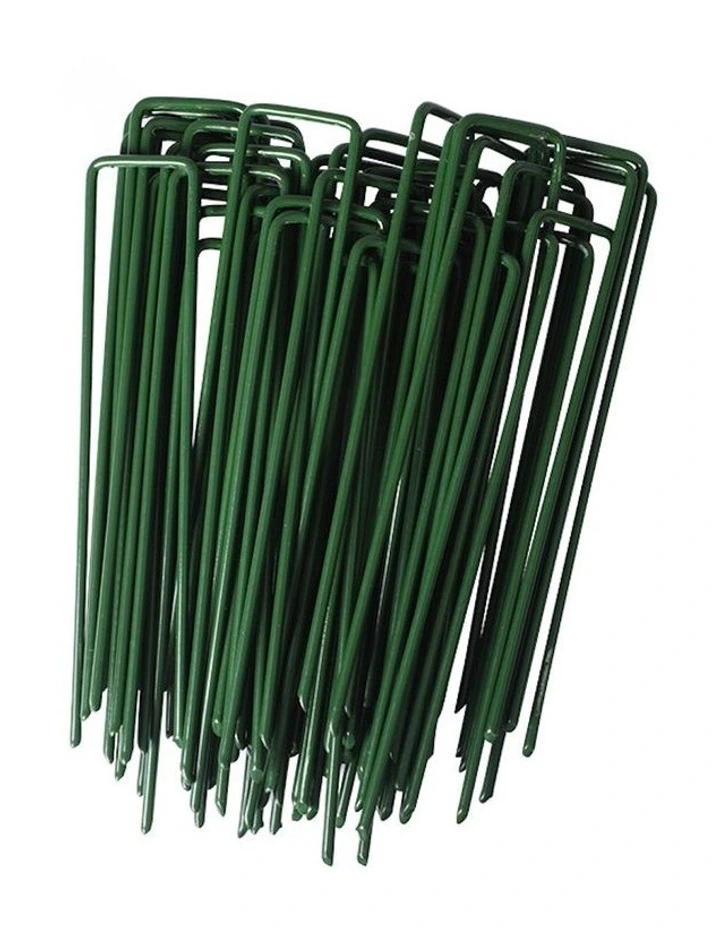 Artificial Grass Turf Pins 50 Piece in Green image 2