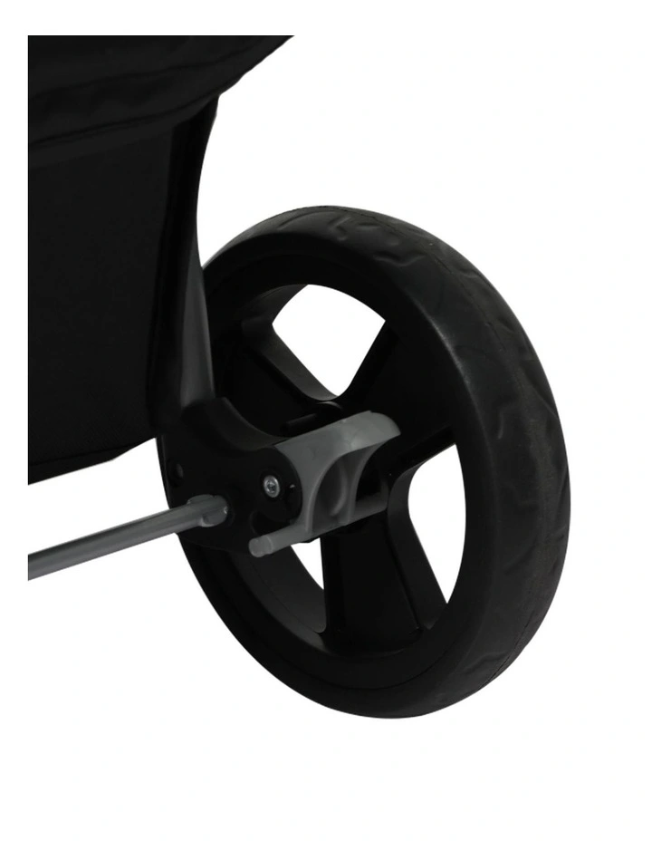 Large Stroller Pram 3 Wheels in Black image 5