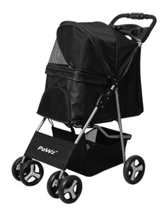 4 Wheels Pet Stroller Pram in Black