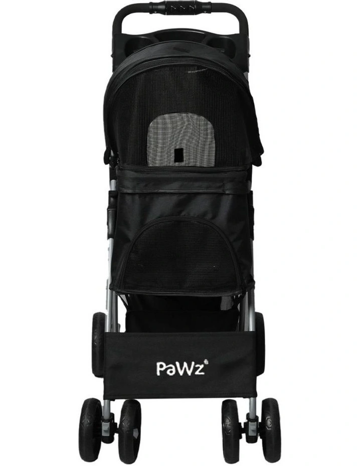 4 Wheels Pet Stroller Pram in Black image 4