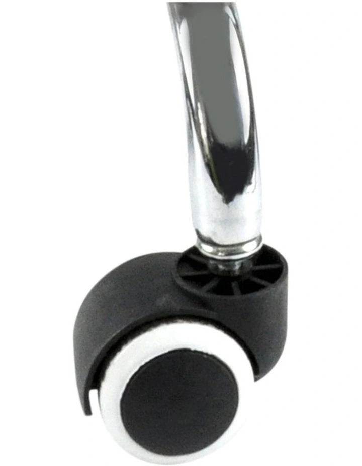 Round Swivel Salon Stool in Silver image 4