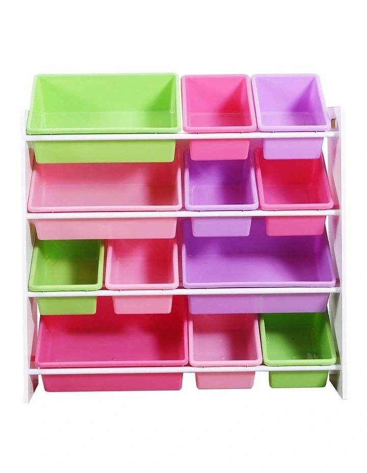 12 Bin Display Shelf & Toy Box in Assorted image 2