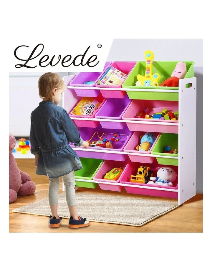 12 Bin Display Shelf & Toy Box in Assorted image 7
