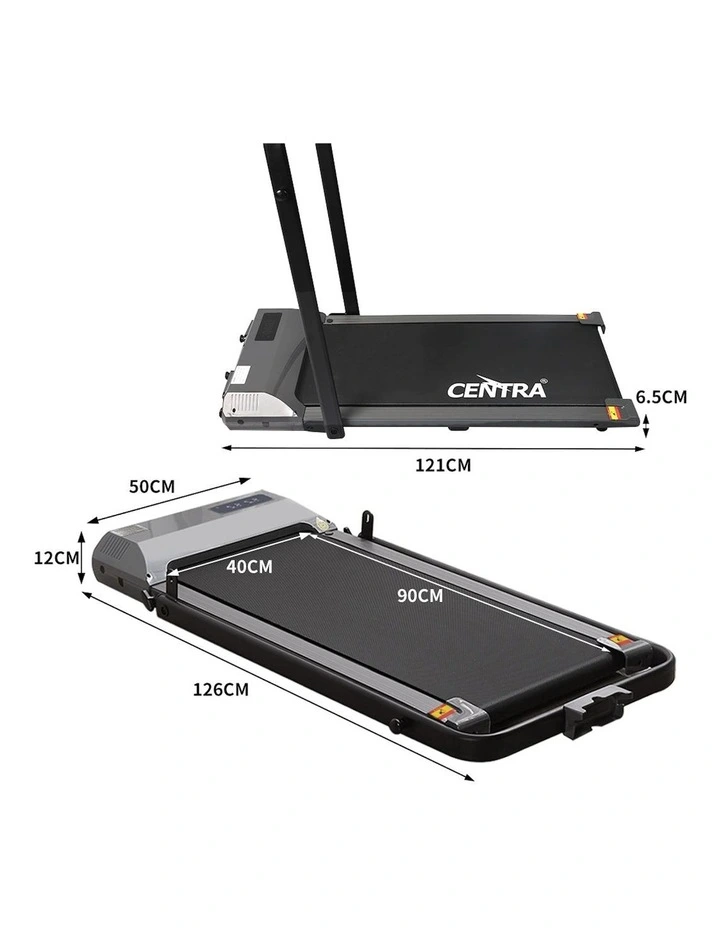Foldable Electric Treadmill in Black image 3
