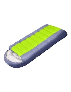 Winter Thermal Sleeping Bag in Blue/Green