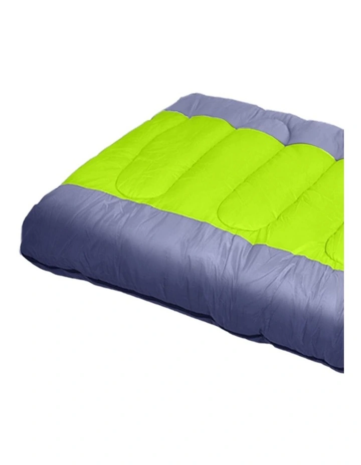 Winter Thermal Sleeping Bag in Blue/Green image 5