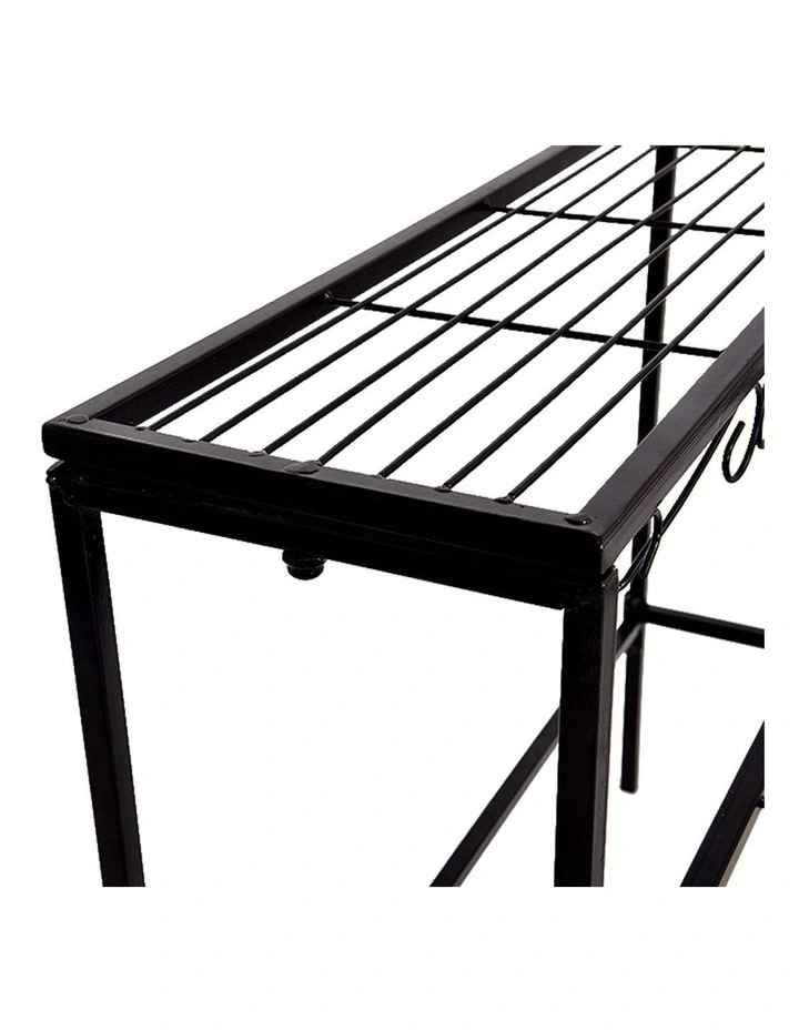 Metal 3 Tier Plant Stand in Black image 4