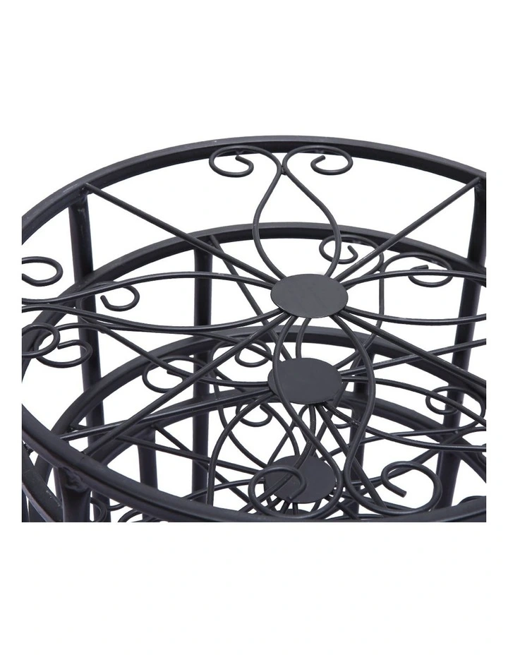 Metal Plant Stand x4 in Black image 5