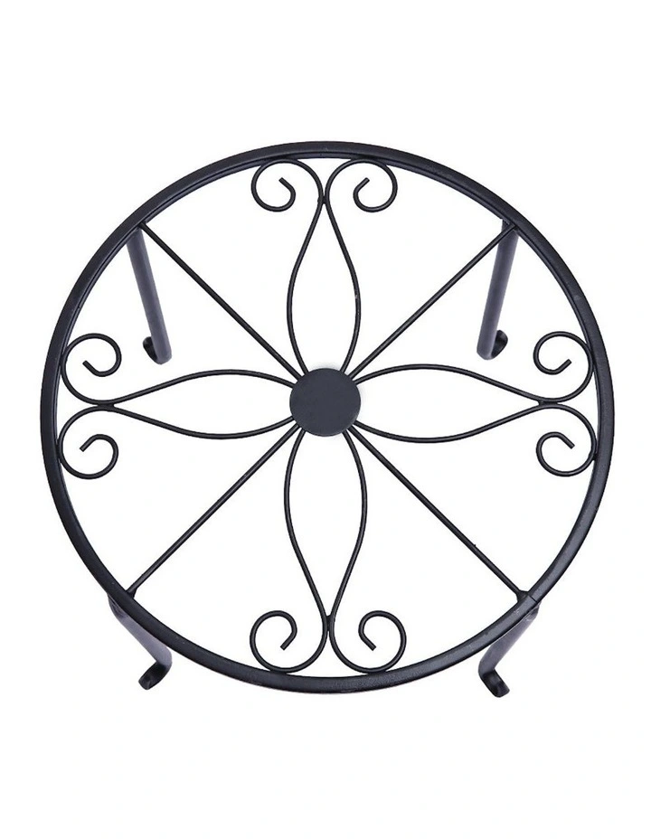 Metal Plant Stand x4 in Black image 7