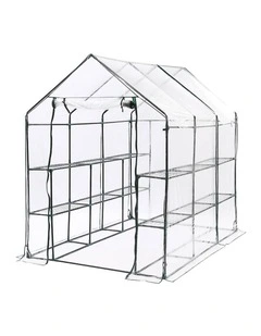 Greenhouse Walk In 3 Tier Garden Shed in Clear