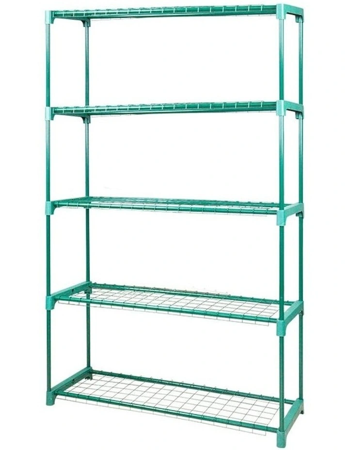5 Tier Plant Shelving Rack x2 in Green image 1