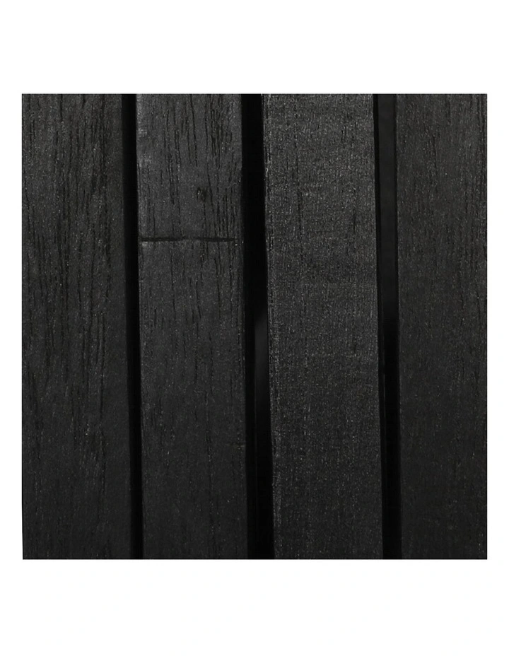 4 Panel Room Divider in Black image 5