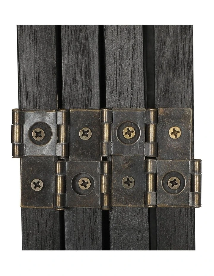 4 Panel Room Divider in Black image 6