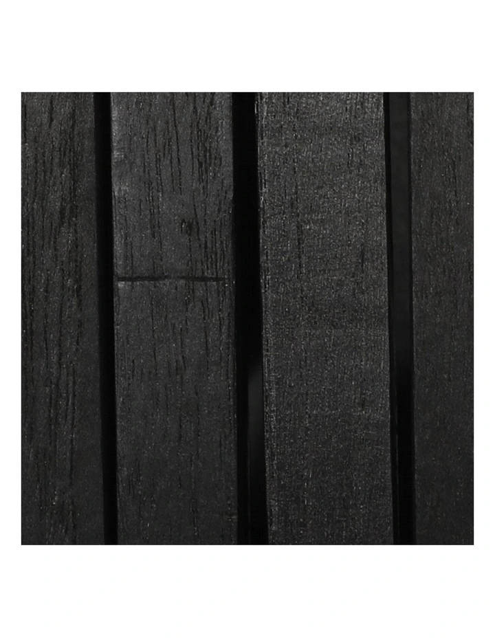 Folding Screen Partition Multi Sizes Wood in Black image 5