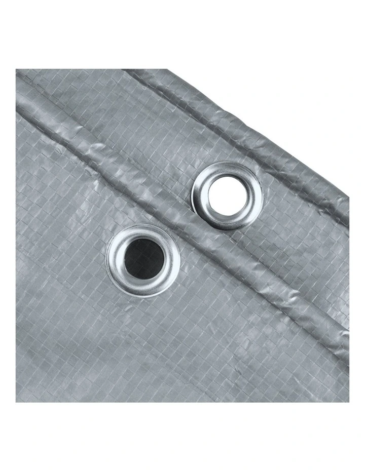 Heavy Duty Tarps 4.9mx6.1m in Grey/Black image 6