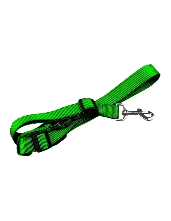 Adjustable Dog Waist Belt Leash in Green image 1