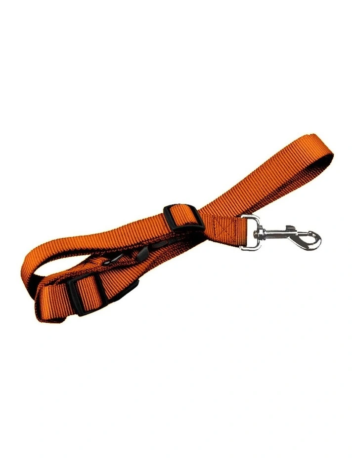 Adjustable Dog Waist Belt Leash in Orange image 1