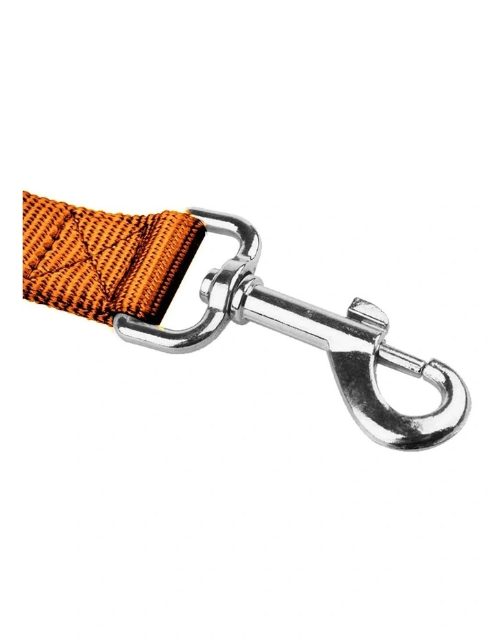 Adjustable Dog Waist Belt Leash in Orange image 6