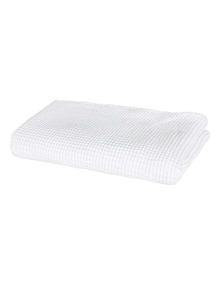 DreamZ  Cotton Throw Blanket Double in White image 2