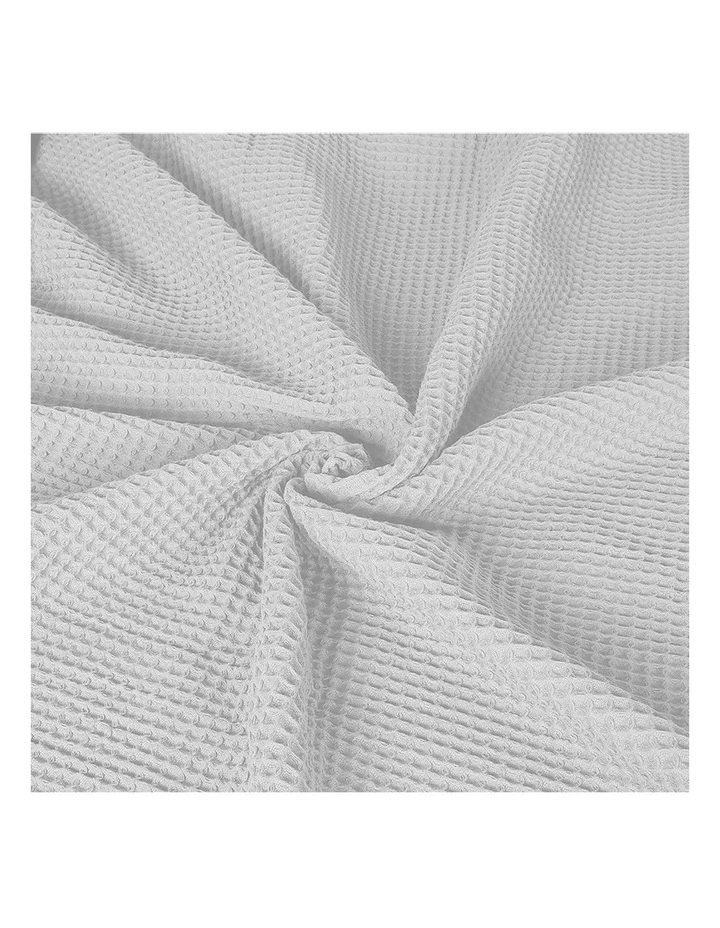 DreamZ  Cotton Throw Blanket Double in White image 4