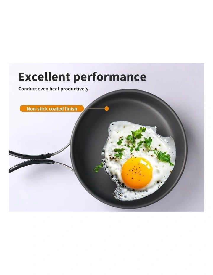 10 Pieces Camping Cookware Set in Black image 7